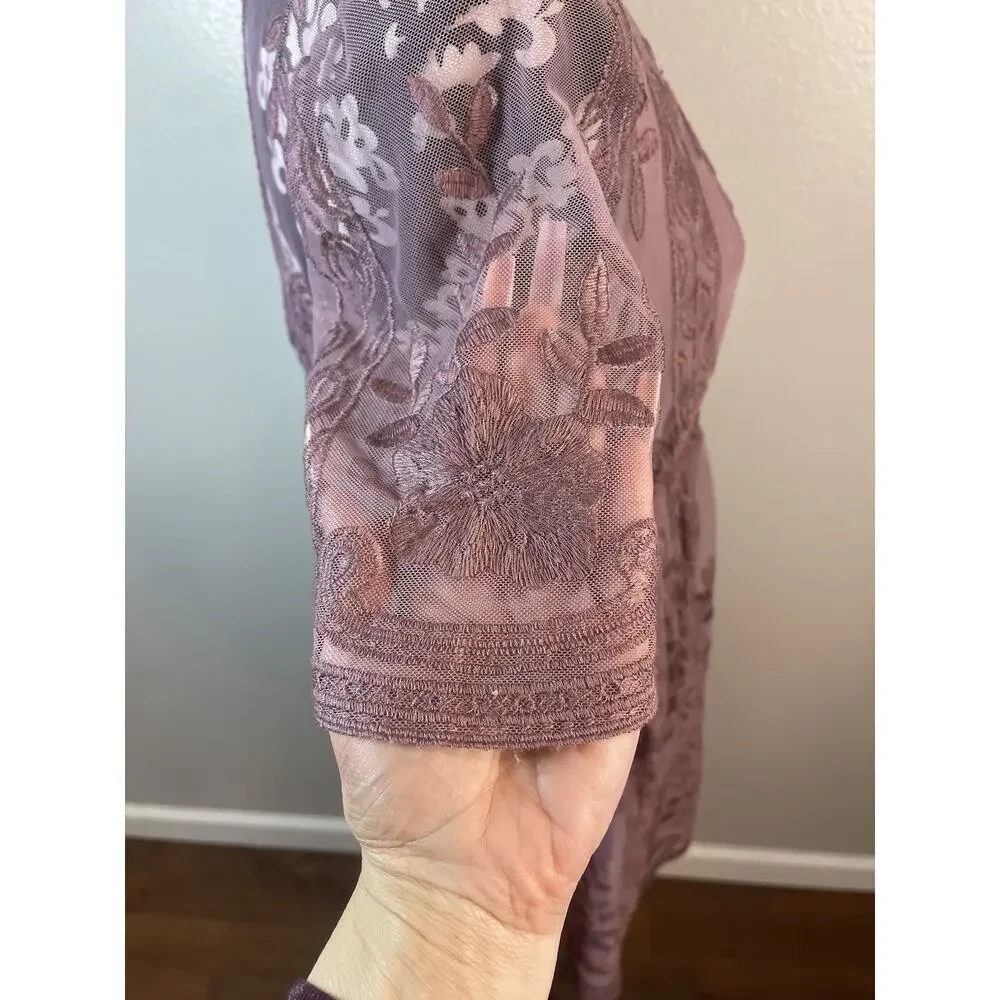 Haute Monde Boho Maxi Rose PinkDress​ - Picture 5 of 9
